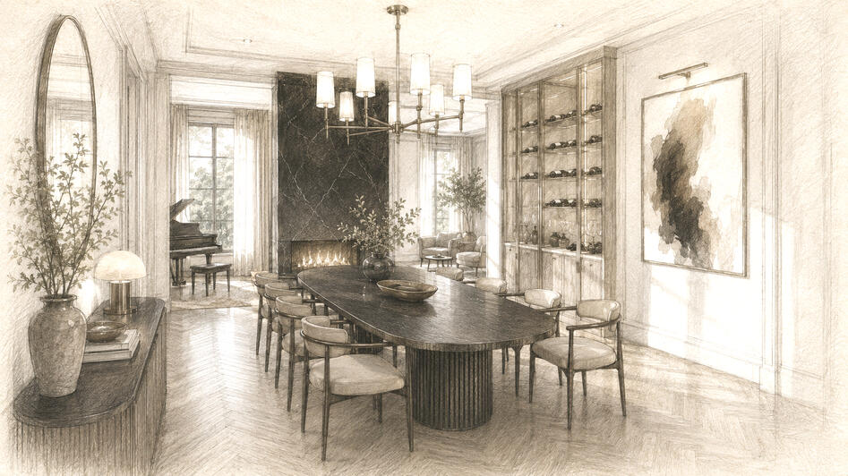 Rosemont Grove in Brampton by Hallett Homes dining room