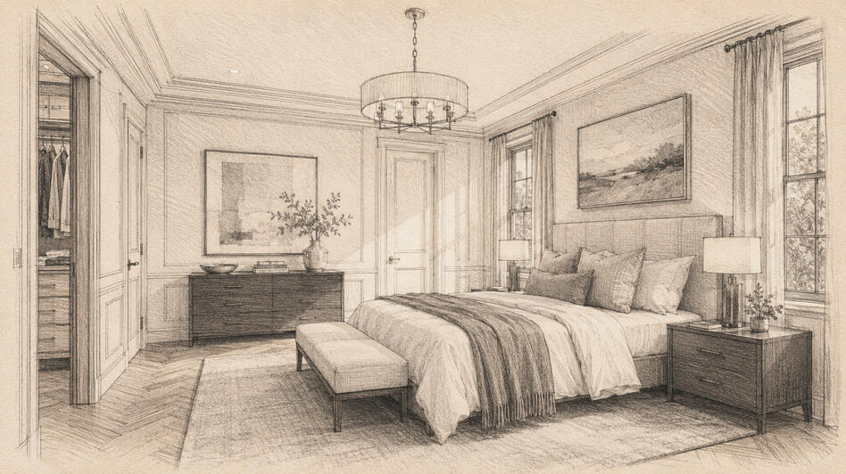 Rosemont Grove in Brampton by Hallett Homes bedroom