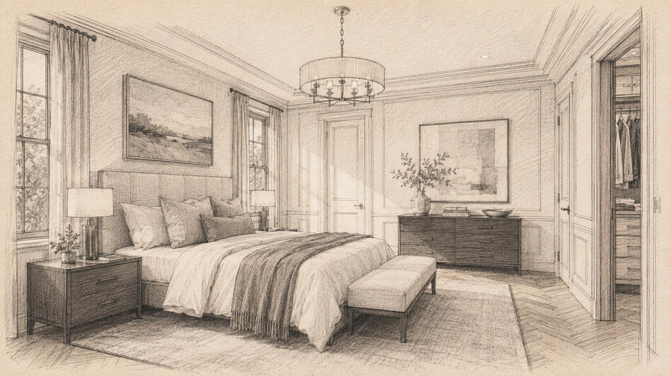 Rosemont Grove in Brampton by Hallett Homes bedroom