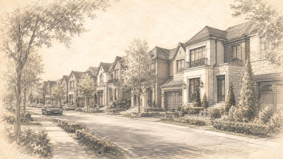 Rosemont Grove in Brampton by Hallett Homes street view Rosemont Grove in Brampton by Hallett Homes street view
