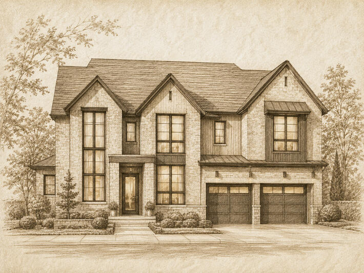 Rosemont Grove in Brampton by Hallett Homes house render